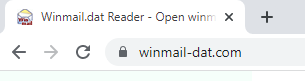 In your web browser, open www.winmail-dat.com and click to download the Winmail.dat Reader for Windows