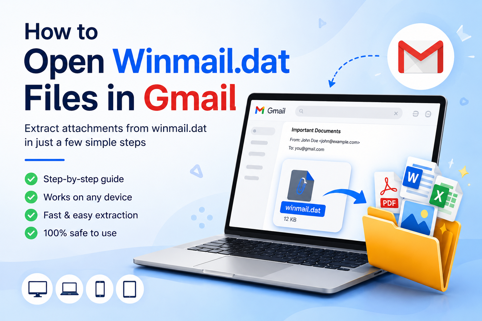 How to open Winmail.dat Files in Gmail